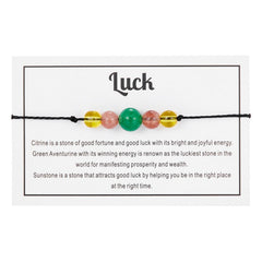 Healing Crystal Stone Beads Men's Bracelet