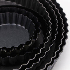 6pcs Mini Pie Pans Non Stick Tart Molds