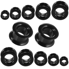 2pcs Silicone Double Flared Ear Tunnel Plugs 3mm-28mm