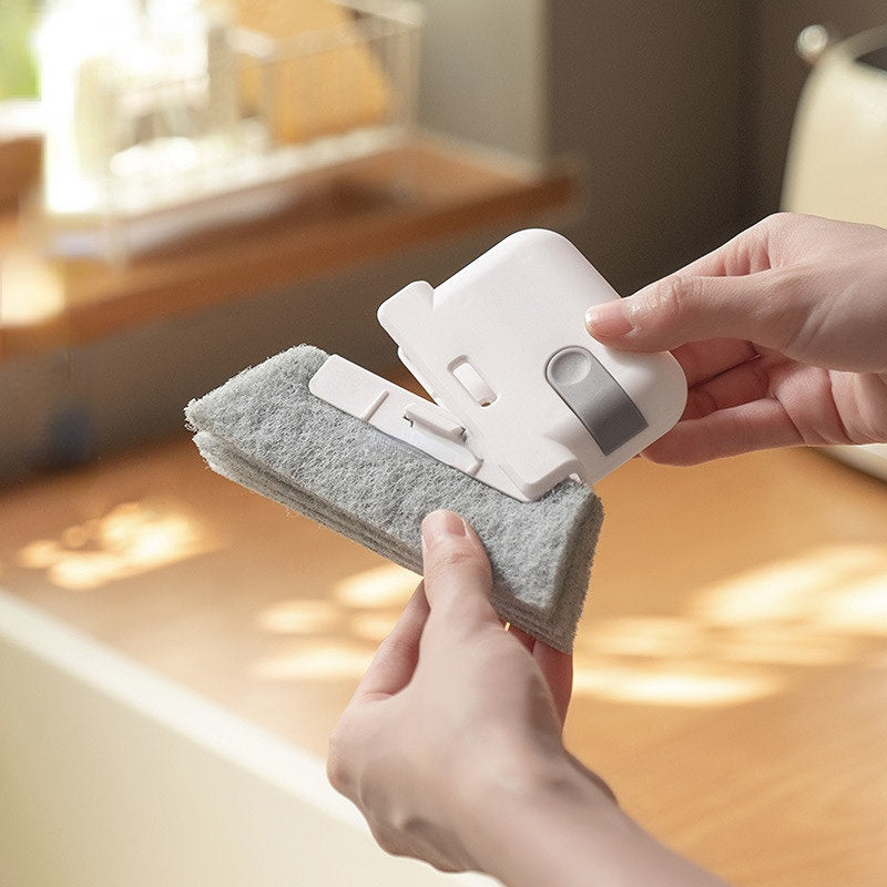 Handheld Cleaning Tool for Sliding Door Track and Window Frame Grooves