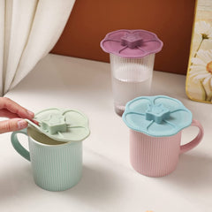 3pcs Sunflower Silicone Cup Lids Airtight Dust Proof Glass Lid