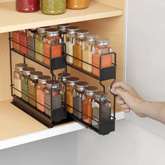 Seasoning Bottle Storage Rack Kitchen Organizer Pull Out Spice Rack Organizer