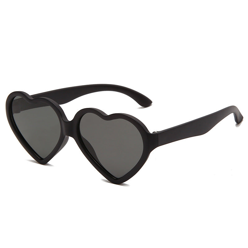 Girls Heart Shaped Frame Sunglasses UV Protection Summer Sunglasses