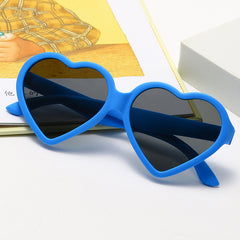 Girls Heart Shaped Frame Sunglasses UV Protection Summer Sunglasses