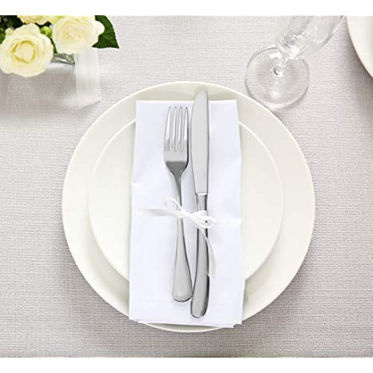 6pcs Cloth Napkins 50.8x50.8 Cm Washable & Reusable Table Dinner Napkins