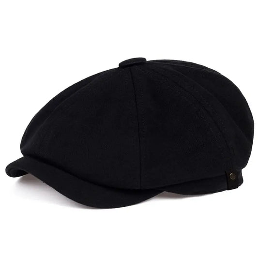 Casual Newsboy Hat Lightweight Beret Vintage Painter Cap Octagonal Hats
