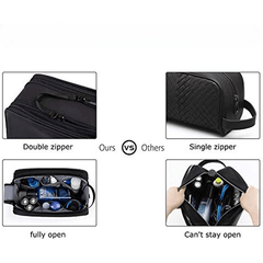 Men's Travel Toiletry Bag Water Resistant Shaving Organizer
