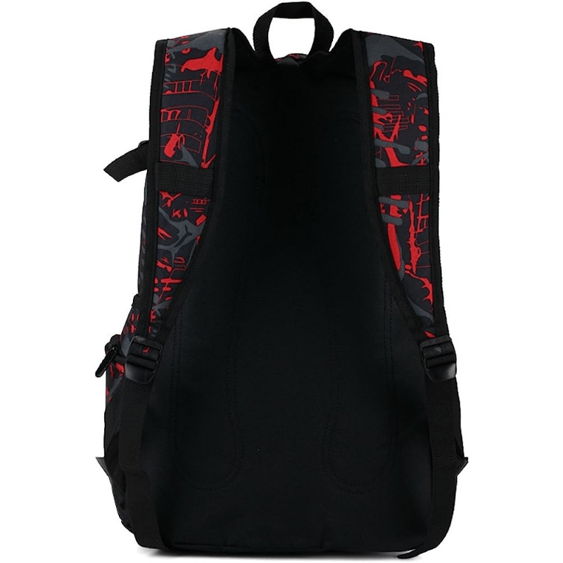 School Backpack Lightweight Red Camouflage Bag