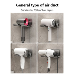 Wall Mounted Hair Dryer Organizer Punch Hair Dryer Storage Rack
