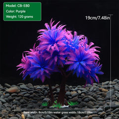 Artificial Aquarium Plants Green Water Ornaments Low Maintenance Aquarium Grass