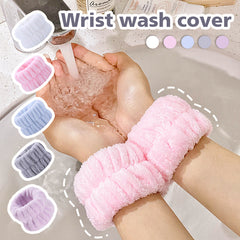 2pcs Reusable Spa Wrist Wash Strap Soft Microfiber Towel Wrist Wrap