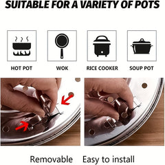 Stainless Steel Steamer Rack for Steaming, Canning, and Cooking