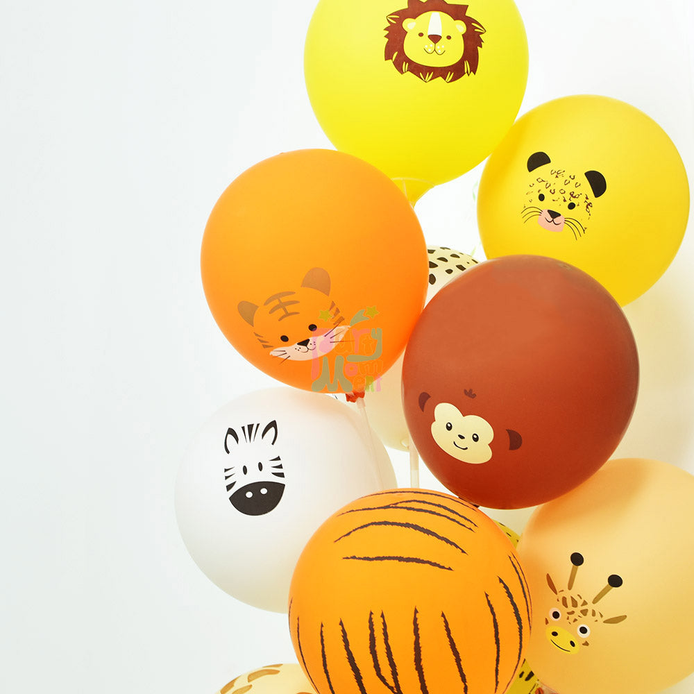10pcs Latex Jungle Animal Balloon Birthday Party Decorations