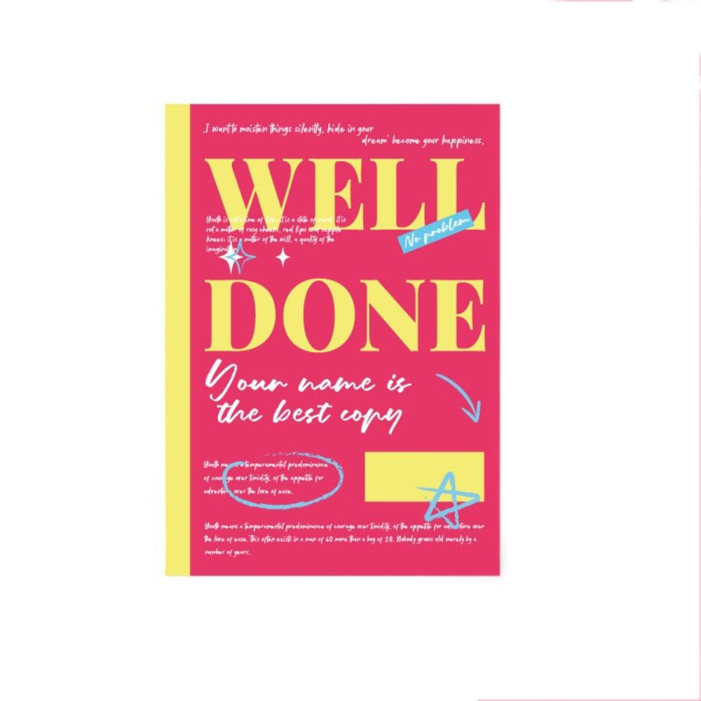 1pc Memo Pad Mini Notebook Lyrics Notepad Portable Diary Book