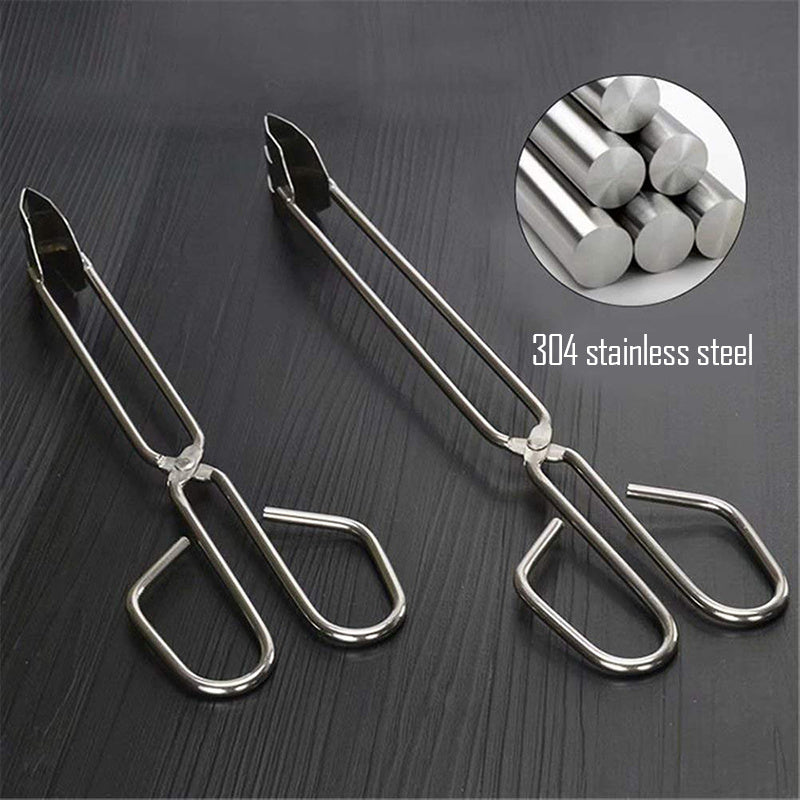 Stainless Steel Kitchen Tongs Scissors Salad Tong Kitchen Supplies