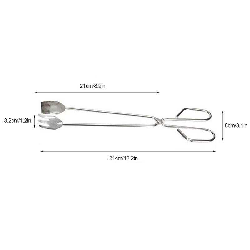 Stainless Steel Kitchen Tongs Scissors Salad Tong Kitchen Supplies