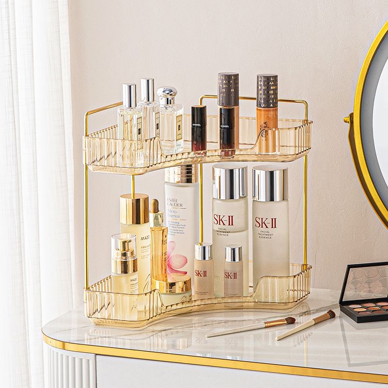 Corner Bathroom Countertop Organizer Vanity Trays for Makeup Perfume