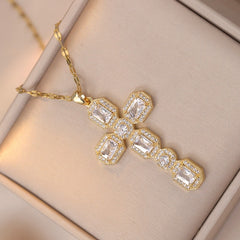 Girl's Rhinestone Pendant Necklace for Banquet Party