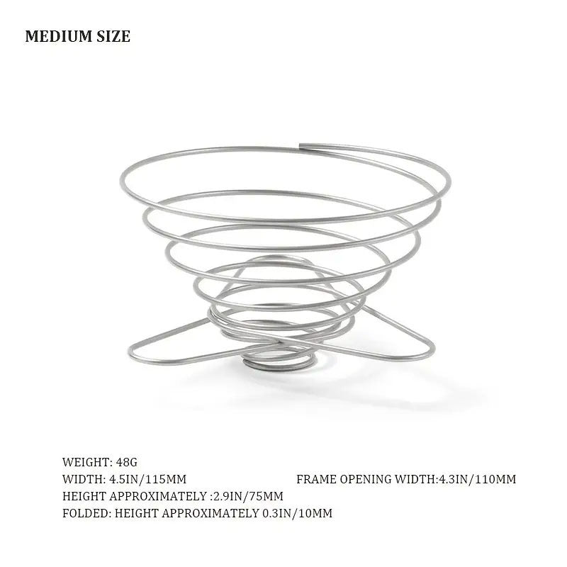 Portable Stainless Steel Coffee Drip Rack for Camping