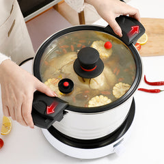 Stainless Steel Micro Pressure Cooker Lock Cover Induction Cooking Pot
