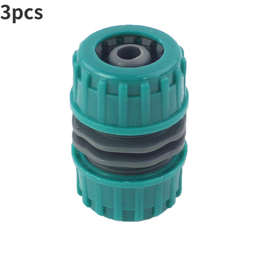 3pcs 1/2 Garden Hose Coupling Plastic Quick Connector 12mm Dark Green Light Gree