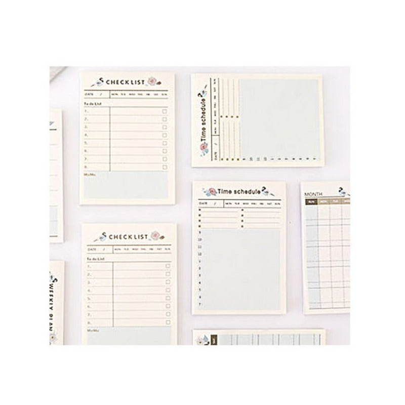 1pc 60 Sheets Planner Anniversary Diary Student Journal Punch Card Annual Calend