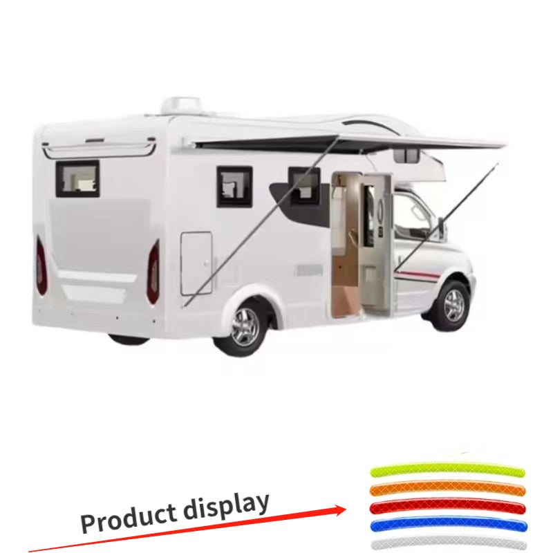 20pcs RV Wheel Hub Reflective Sticker Rim Reflective Strips Luminous Sticker