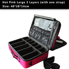 Professional Travel Makeup Case Large Capacity Makeup Train Case