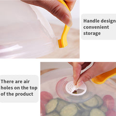Microwave Food Anti Sputtering Cover with Handle Heat Resistant Lid