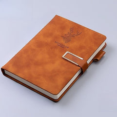 360 Page Leather Business A5 Notebook - Office Stationery Supplies