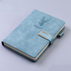 360 Page Leather Business A5 Notebook - Office Stationery Supplies