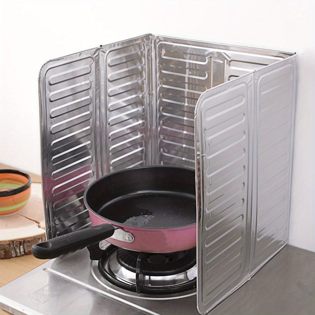 Aluminum Anti-fouling Baffle Gas Stove Splash Guard Outdoor Cooking