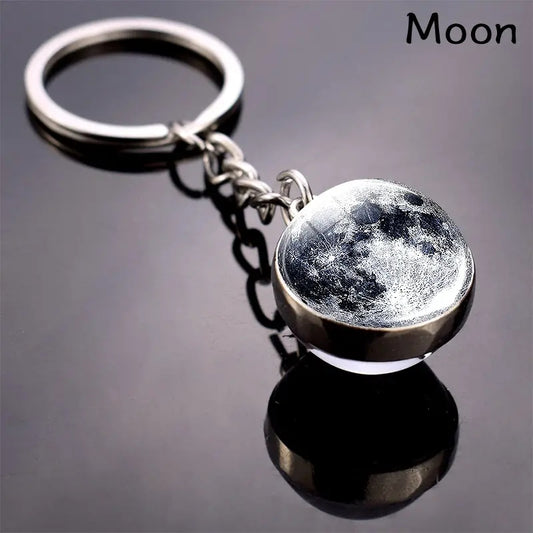 Solar System Key Chain Sun Earth Mars Jupiter Moon Saturn Birthday Gift