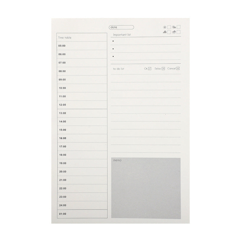 2pc Postgraduate Entrance Exam Daily Record & Check-in Schedule