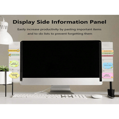 2pcs Office Desk Accessories Monitor Memo Board Sticky Note Holder