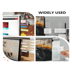 2pcs Office Desk Accessories Monitor Memo Board Sticky Note Holder