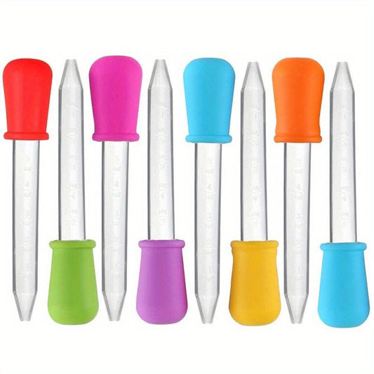 5pcs Silicone Liquid Droppers for Experimentation