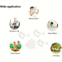 200pcs Compressed Towels Portable Mini Towel Disposable for Travel Camping