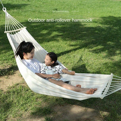 Beige Hammock Outdoor Camping Swing Double Hammock