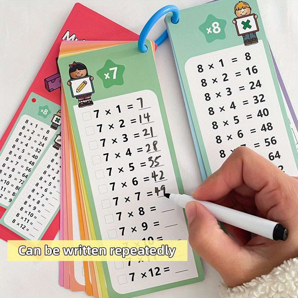 Math Flashcards Set - Addition Subtraction Multiplication Division - Back to Sch