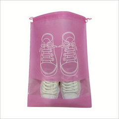 10 Pack Shoe Storage Bags with Transparent Window Drawstring Closure