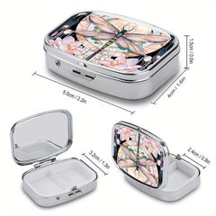 Dragonfly Pill Case 2 Compartment Medicine Box