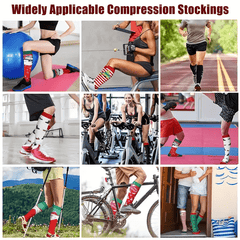 4pcs Ankle Compression Socks & Heel Protectors with Gel Cushion Pads