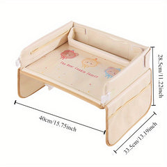 Youngsters' Car Seat Tray with Cartoon Waterproof Storage & Dining Table