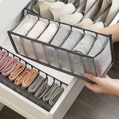 7 Grid Multifunctional Sock Storage Bag Underwear Drawer Organizer