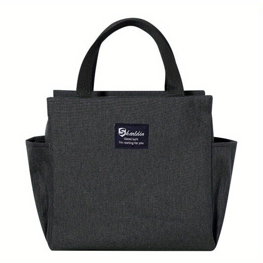 Large Insulated Lunch Cooler Bag Waterproof Oxford Fabric Zipper Closure