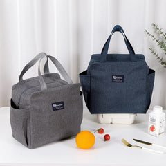 Large Insulated Lunch Cooler Bag Waterproof Oxford Fabric Zipper Closure