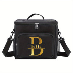 Canvas Insulated Lunch Cooler Bag Adjustable Strap Waterproof Portable