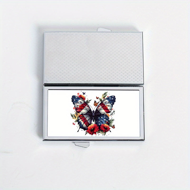 Butterfly Pattern 7 Compartment Pill Box for Travel