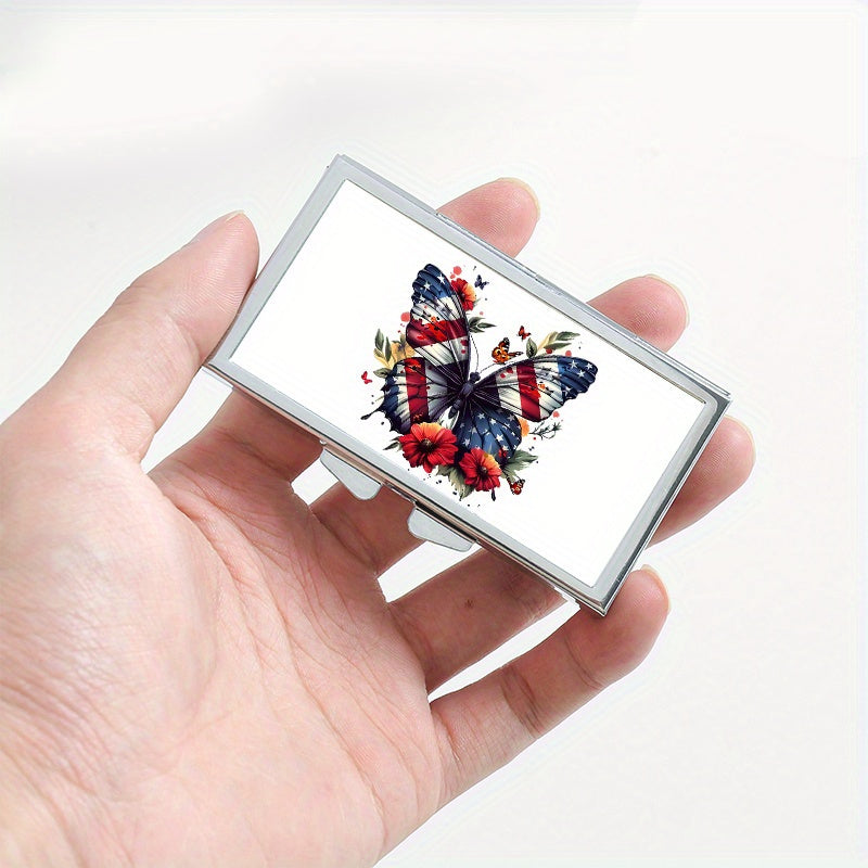 Butterfly Pattern 7 Compartment Pill Box for Travel